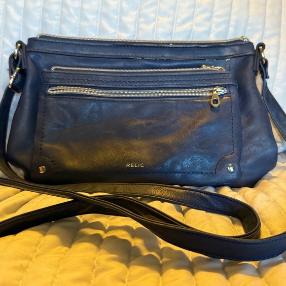 Relic Dark Blue Crossbody Bag - Picture 1 of 9